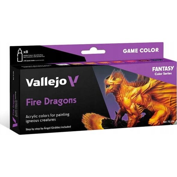Vallejo Vallejo: 72.196 - Game Color - Fire Dragons (8x18 ml)