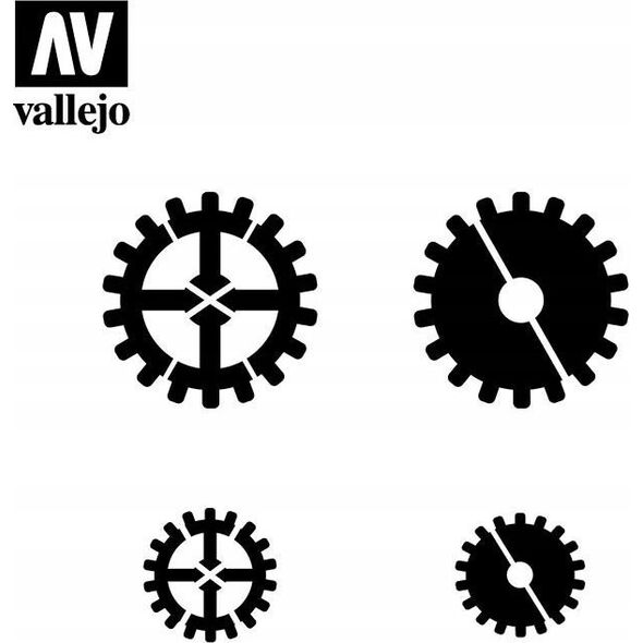 Vallejo Vallejo: ST-SF001 - Stencils - Gear Markings