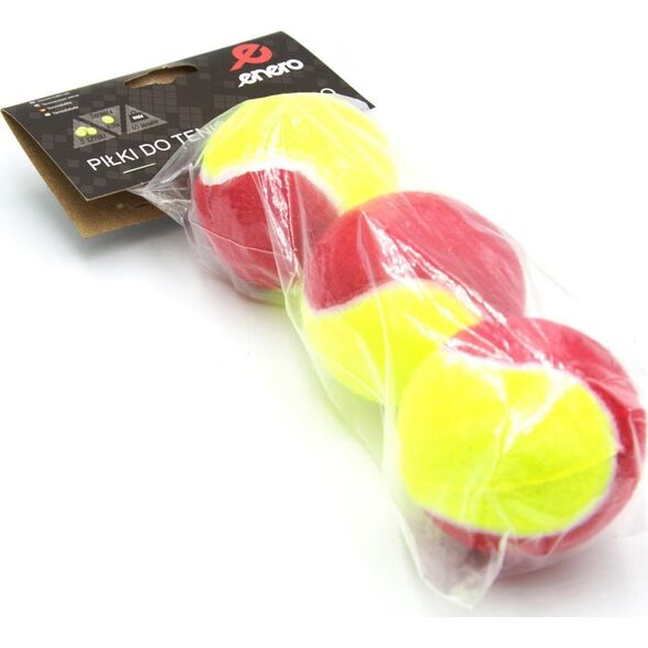 Enero PIŁKI TENIS ZIEMNY ENERO 3SZT KOLOR
