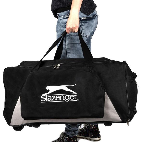 Slazenger TORBA SPORTOWA PODRÓŻNA Z KÓŁKAMI SLAZENGER CZARNA