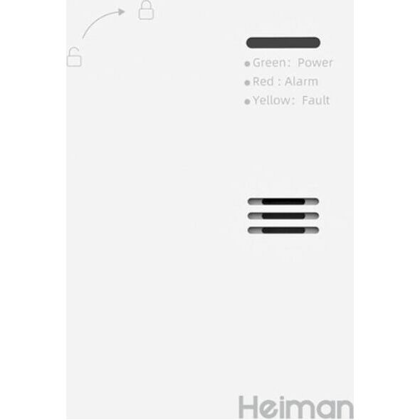 Heiman Inteligentny czujnik tlenku węgla WiFi Heiman WS-720ES Tuya