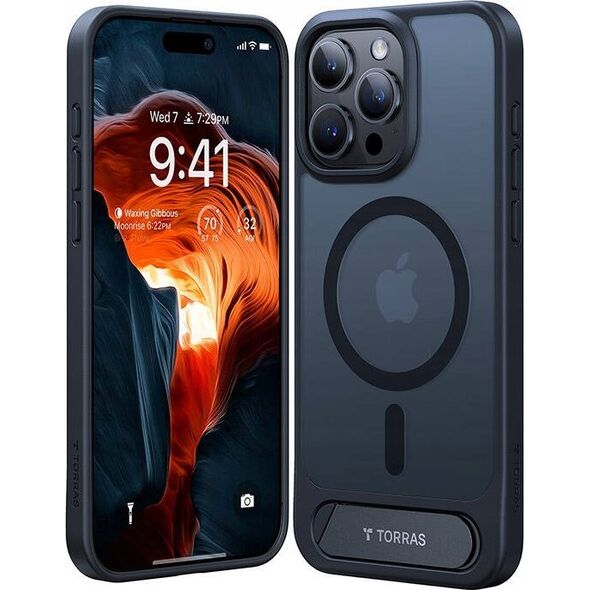 Torras Etui Torras UPRO Pstand do iPhone 15 Pro Max (czarne)