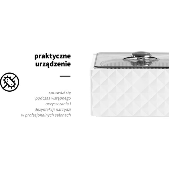 Activeshop Myjka ultradźwiękowa AD-3000 poj. 0,45 L 35W Biała
