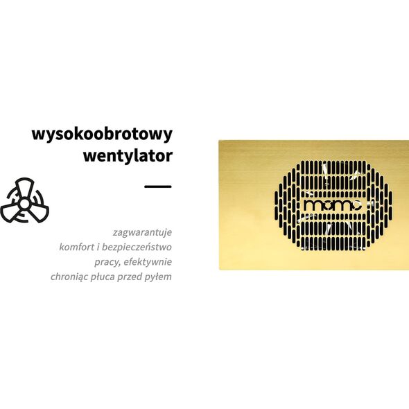 Activeshop Pochłaniacz pyłu do zabudowy Momo S-41 złoty