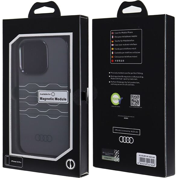 Audi Audi IML MagSafe Case iPhone 14 Pro 6.1" czarny/black hardcase AU-IMLMIP14P-A6/D3-BK