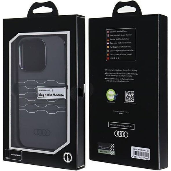 Audi Audi IML MagSafe Case iPhone 14 Pro 6.1" czarny/black hardcase AU-IMLMIP14P-A6/D3-BK