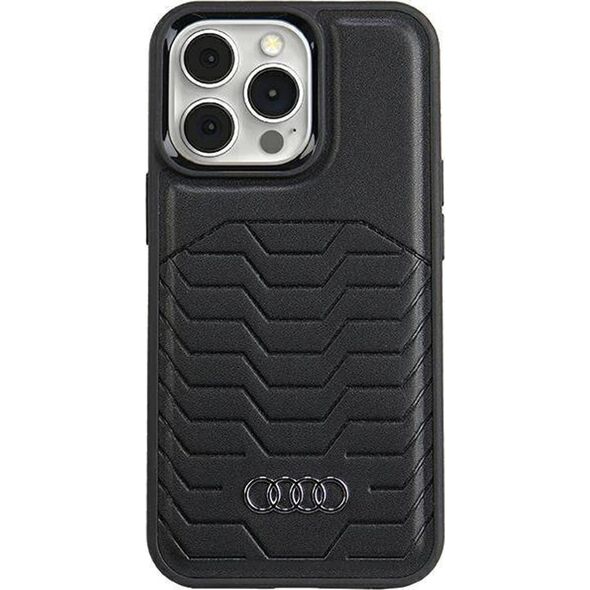 Audi Audi Synthetic Leather MagSafe iPhone 13 Pro Max 6.7" czarny/black hardcase AU-TPUPCMIP13PM-GT/D3-BK