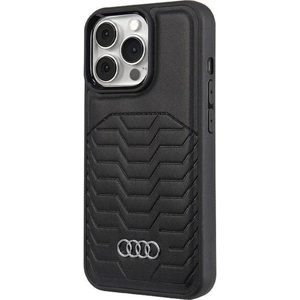 Audi Audi Synthetic Leather MagSafe iPhone 13 Pro Max 6.7" czarny/black hardcase AU-TPUPCMIP13PM-GT/D3-BK