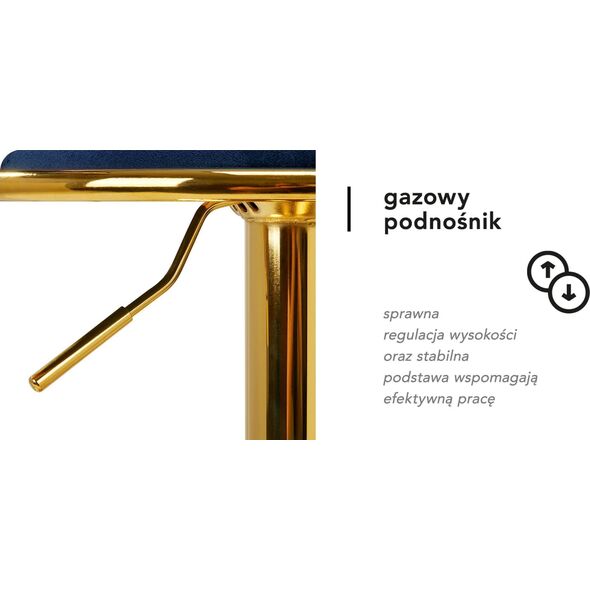Activeshop 4Rico Hoker barowy QS-B313a aksamit granatowy