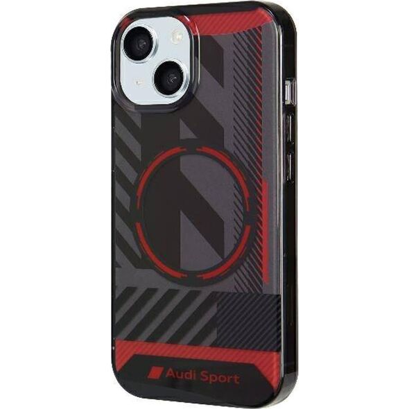 Audi Audi IML Sport MagSafe Case iPhone 15 / 14 / 13 6.1" czarny/black hardcase AU-IMLMIP15-RSQ/D2-BK