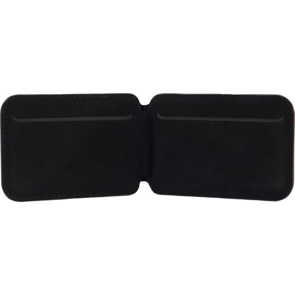 Audi Audi Leather Wallet Card Slot Stand czarny/black MagSafe AU-MSCH-GT/D3-BK