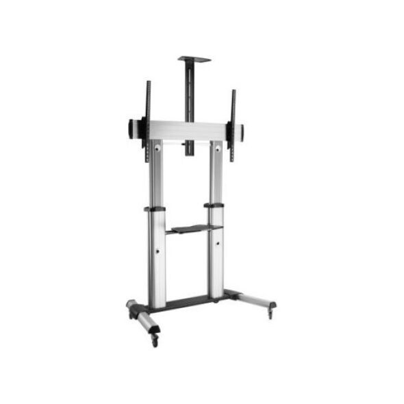 Roline Stojak na rolce ROLINE LCD/TV, srebrny, do 100 kg, srebrny