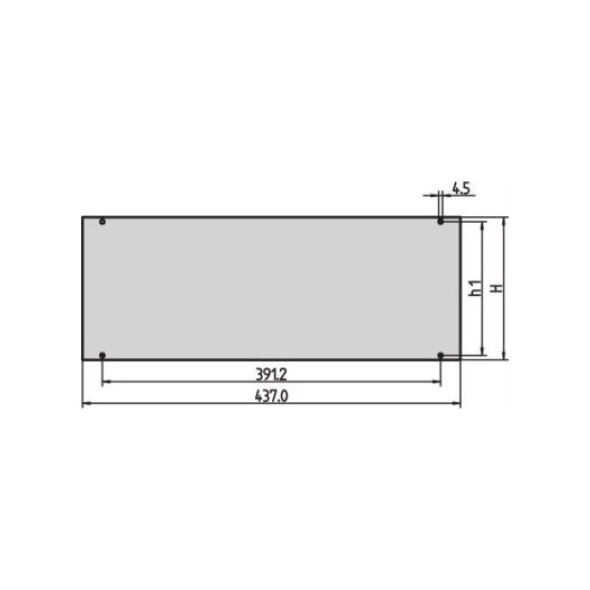 SCHROFF Panel przedni SCHROFF Inpac, 4 HU, 2,5 mm, Al, anodowany, nieobrobione krawędzie