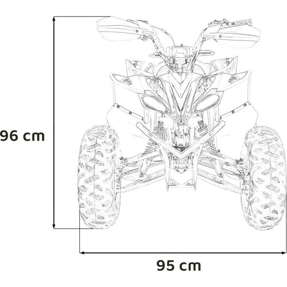 1DEA.me Pojazd Quad Spalinowy DESERT STORM Pomarańczowy