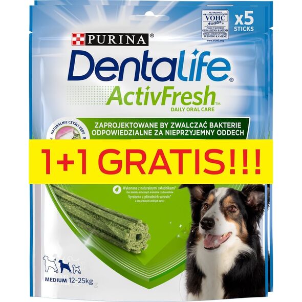 Purina Purina Dentalife Activefresh Medium 115g+115g GRATIS