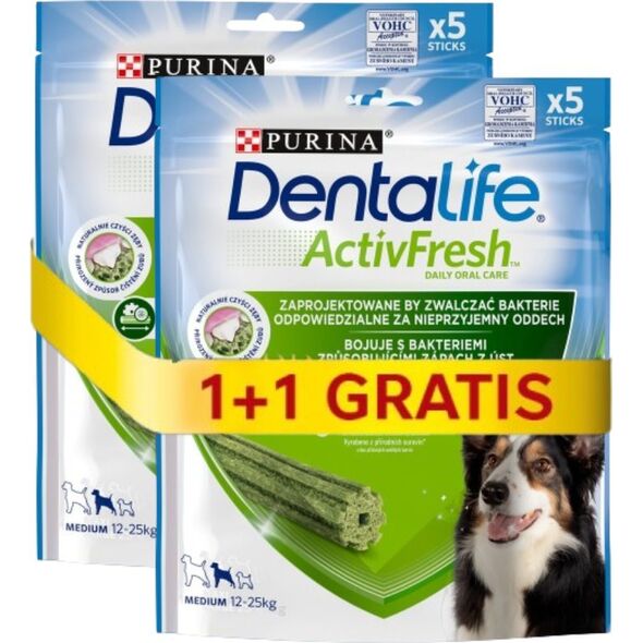 Purina Purina Dentalife Activefresh Medium 115g+115g GRATIS