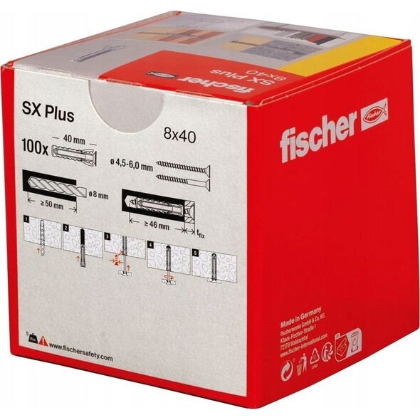 Fischer University pin SX Plus 8x40 mm, 100 pcs.