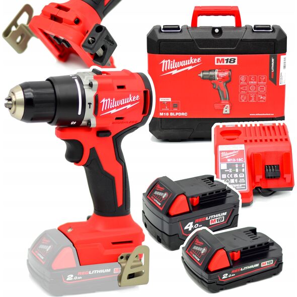 Wiertarko-wkrętarka Milwaukee MILWAUKEE.DRIVEN UD.M18BLPDRC-422C 60.5Nm 1x4.0Ah+1x2.0Ah BL