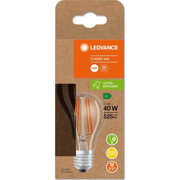 Osram LED CLA40 2.5W/830 230V GLFR UE E27OSRAM