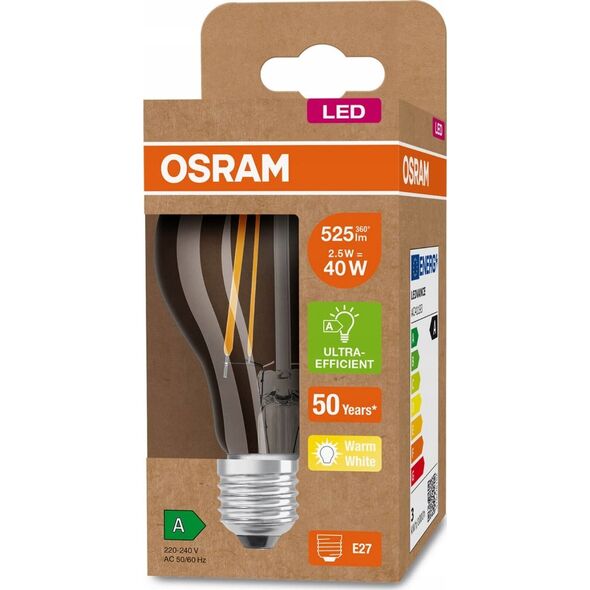 Osram LED CLA40 2.5W/830 230V FIL UE E27 OSRAM