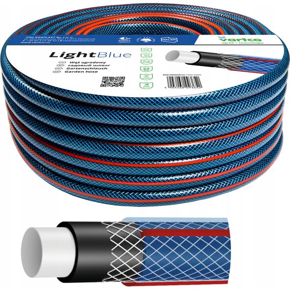 Vartco Garden hose 3/4" 30m 4-ply Vartco LIGHT BLUE 1008340030