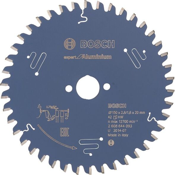 Bosch TARCZA PILARSKA EXPERT FOR ALUMINIUM 150*20*2.6 42 T