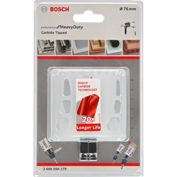 Bosch PIŁA OTWORNICA Z WĘGLIKÓW ENDURANCE FOR HEAVY DUTY 76MM