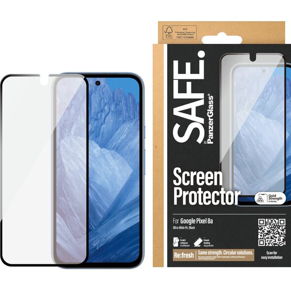 PanzerGlass SAFE. by PanzerGlass Screen Protector Pixel 8a, UWF