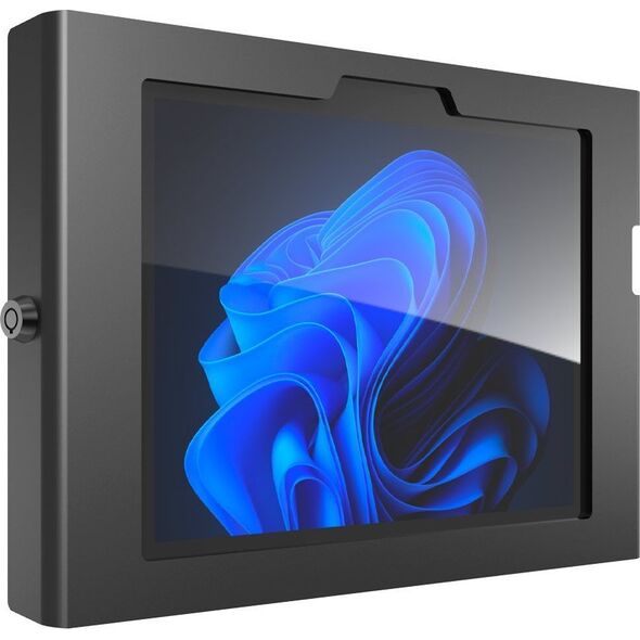 Uchwyt Compulocks Compulocks Surface GO 1-4 Gen Apex Secured Enclosure - Gehause - freiliegende Front-/Ruckkamera und Sensoren - fur Tablett - gesichert - verriegelbar - Metallrahmen - Schwarz - fur Microsoft Surface Go, Go 2, Go 3, Go 4 for Business