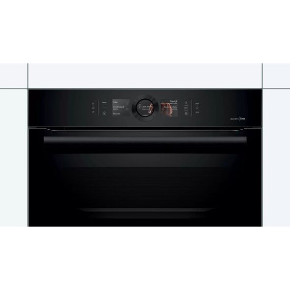 Bosch Bosch CSG856RC7 Serie | 8, Įmontuojamoji kompaktinė orkaitė su garų funkcija, Carbon juodas