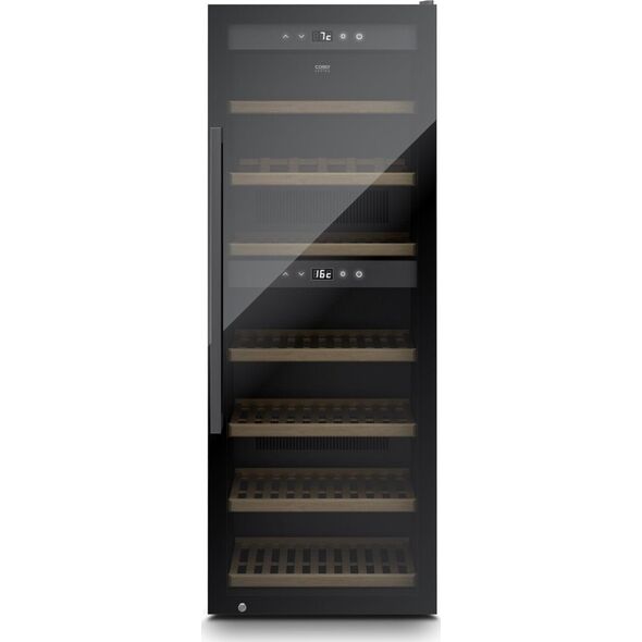 Caso Caso | Smart Wine Cooler | WineExclusive 126 | Energy efficiency class G | Free standing | Bottles capacity 126 bottles | Cooling type Compressor technology | Juodas