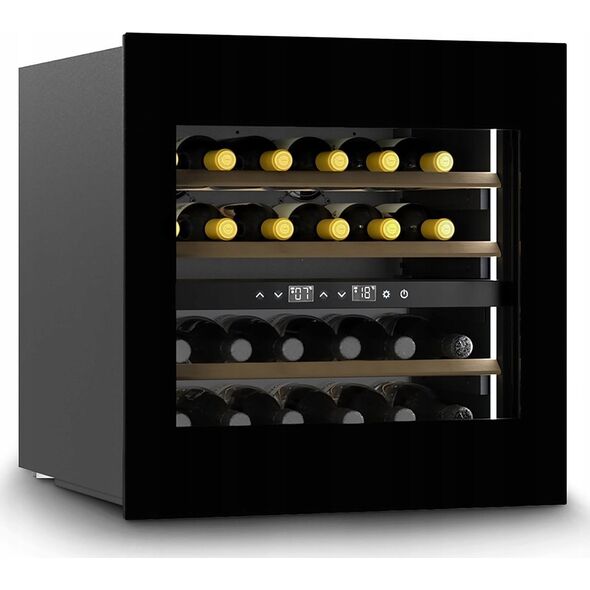 Chłodziarka do wina Caso Caso | Wine Cooler | WineDeluxe WD 24 | Energy efficiency class F | Built-in | Bottles capacity 24 | Juodas