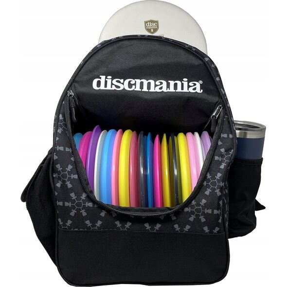 Plecak turystyczny Discmania Diskgolfo kuprinė diskams Fanatic Go juodas