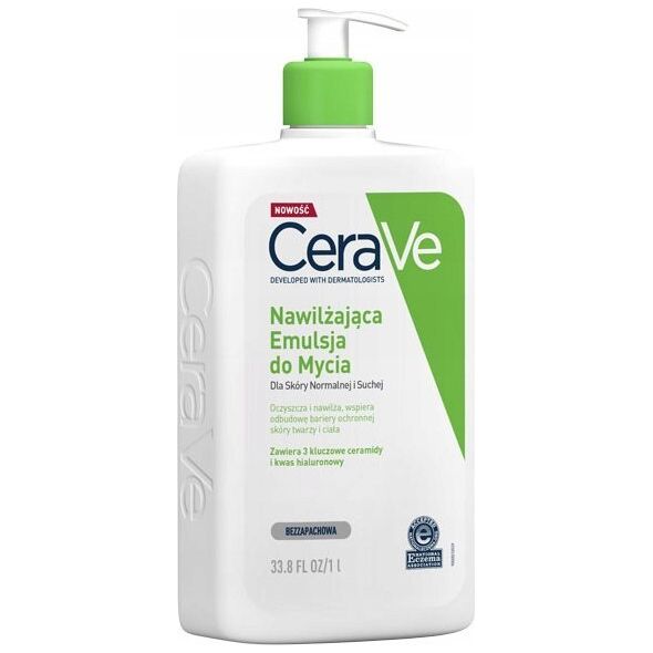 CeraVe Hydrating Cleanser Emulsja oczyszczająca o działaniu nawilżającym 1000ml
