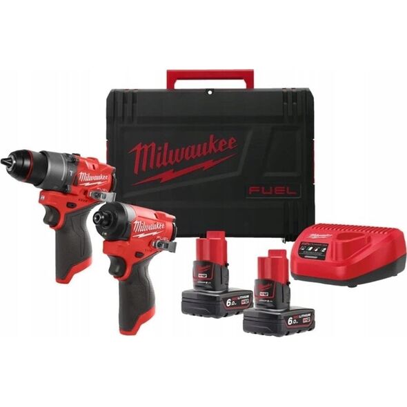 Zestaw elektronarzędzi Milwaukee Akumuliatorinių įrankių rinkinys MILWAUKEE M12 FPP2A2-602X