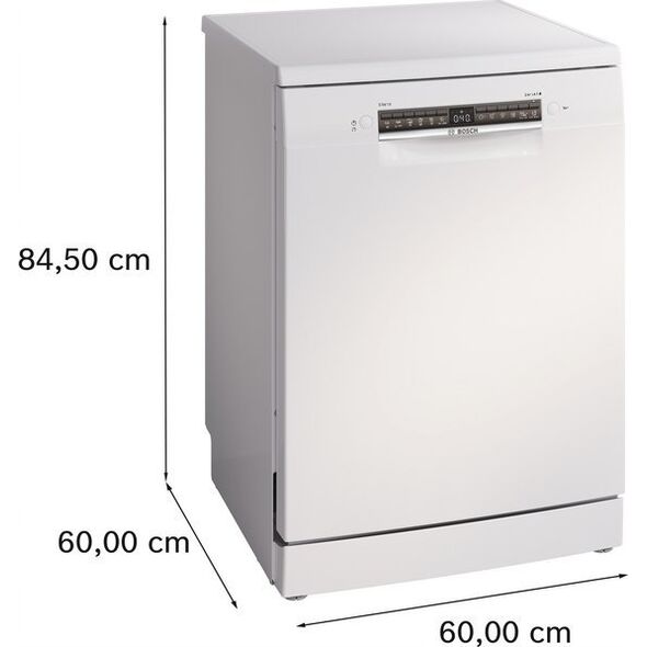 Zmywarka Bosch Serija 4, Laisvai statoma indaplovė, 60 cm, Balta SMS4HVW00E