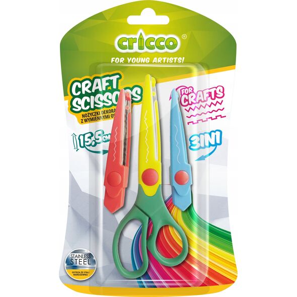 Cricco Nożyczki dekoracyjne Craft z ostrzami CRICCO