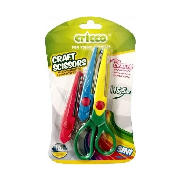 Cricco Nożyczki dekoracyjne Craft z ostrzami CRICCO
