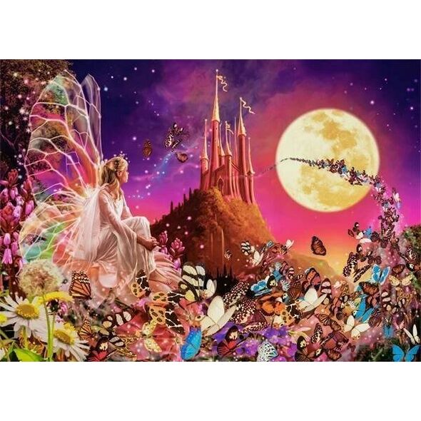 Castorland Puzzle 260 Fairy Fantasies wróżki motylki zamek B-27606