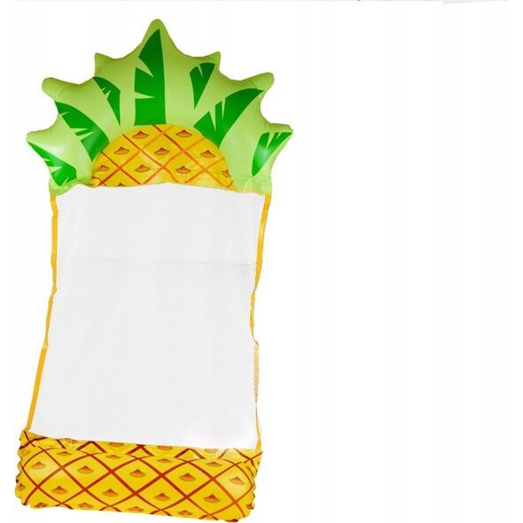 Jokomisiada Dmuchany materac Hamak wodny siatka, model ananas na basen i plażę SP0760