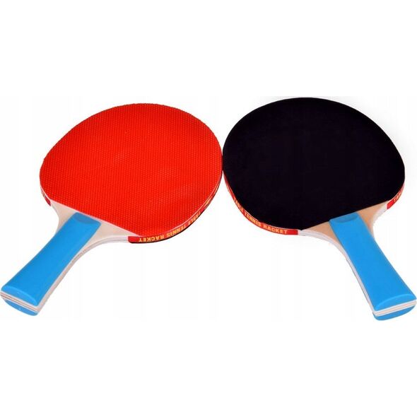 Jokomisiada Drewniane PALETKI do gry w ping-pong + 3 piłeczki Tenis stołowy SP0768