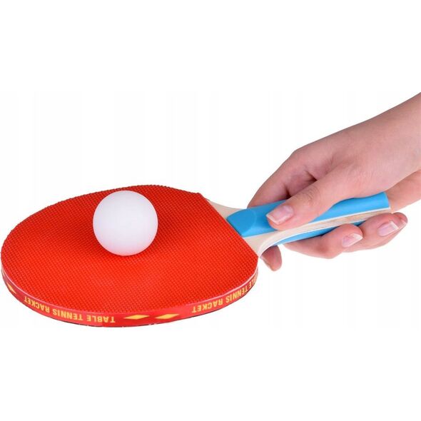 Jokomisiada Drewniane PALETKI do gry w ping-pong + 3 piłeczki Tenis stołowy SP0768
