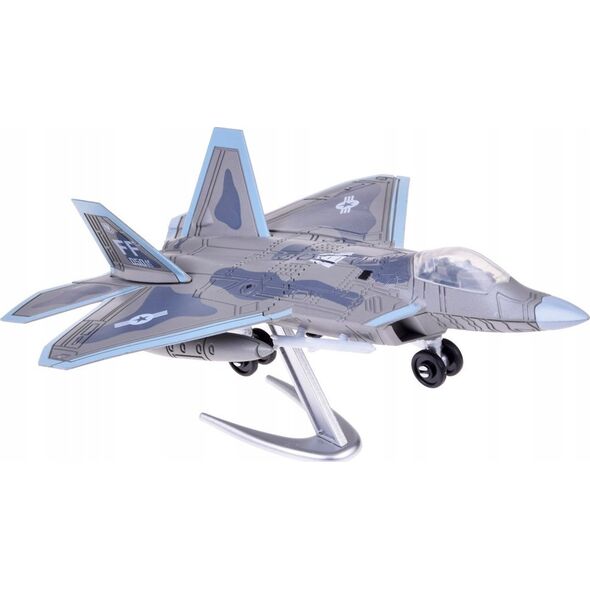 Jokomisiada Zestaw klocków samolot odrzutowiec model F-22 1:100 ZA5027