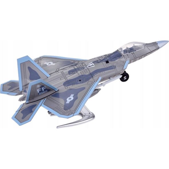 Jokomisiada Zestaw klocków samolot odrzutowiec model F-22 1:100 ZA5027