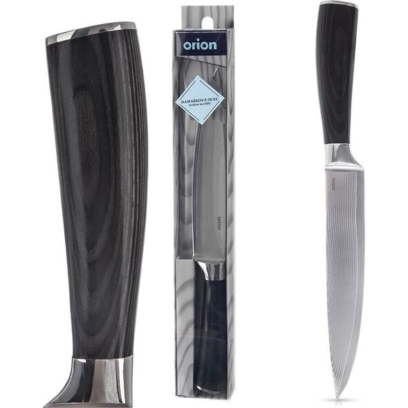 Orion Nóż kuchenny stalowy DAMASCUS 30,5 cm