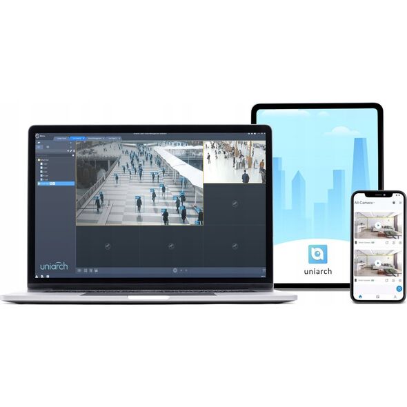 Kamera IP Uniarch Uniarch IPC-P213-AF40KC kamera przemysłowa Wieżyczka Kamera bezpieczeństwa IP Wewnętrz i na wolnym powietrzu 2304 x 1296 px Sufit