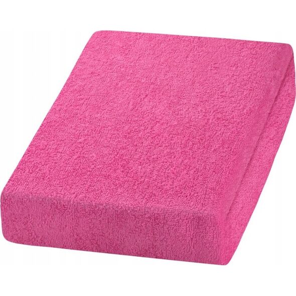 Activeshop Prześcieradło frotte różowe