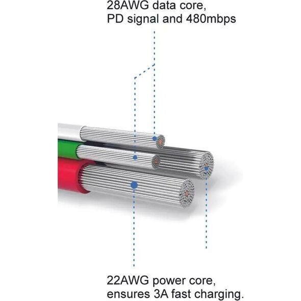 Kabel USB Swissten USB-A - micro-B 0.2 m Różowy (71522105)