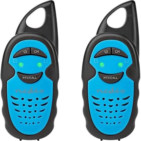 Krótkofalówka Nedis Nedis WLTK0300BU krótkofalówka 3 kan. 446 MHz Czarny, Niebieski