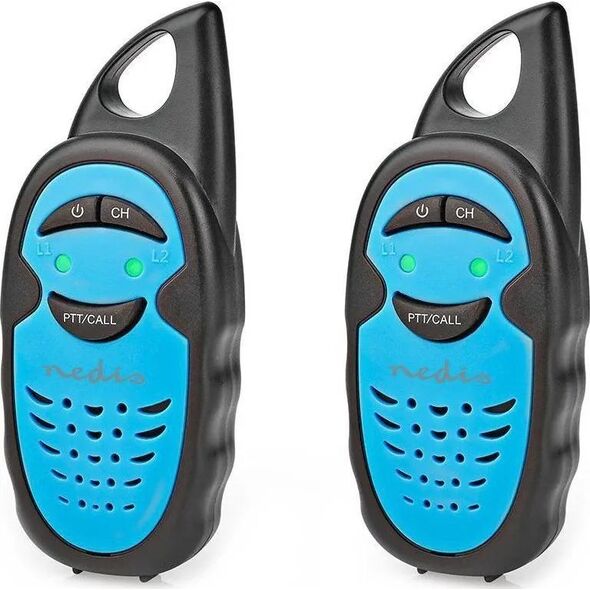 Krótkofalówka Nedis Nedis WLTK0300BU krótkofalówka 3 kan. 446 MHz Czarny, Niebieski